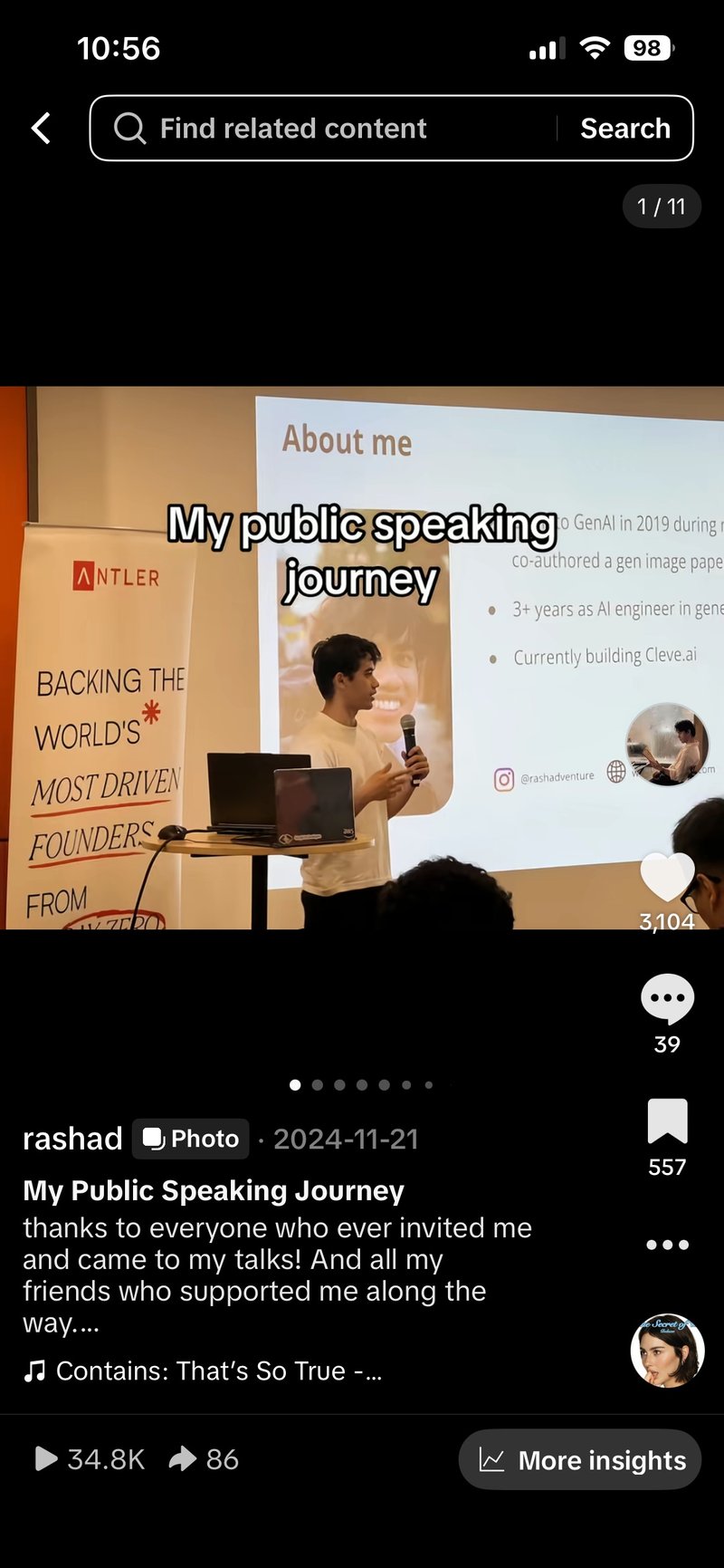 My Public Speaking Journey