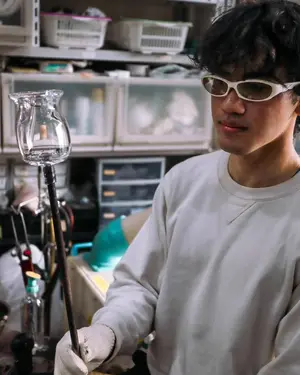 Fathy Rashad hobby - Glassblowing