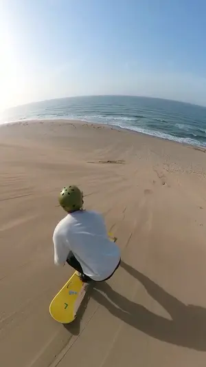 Fathy Rashad hobby - Sandboarding